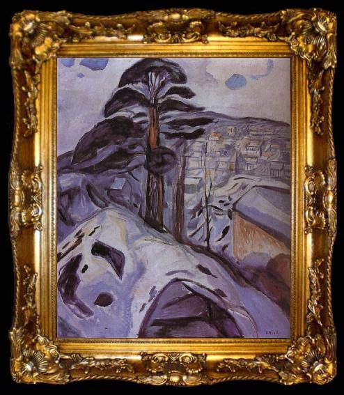 framed  Edvard Munch Winter, ta009-2
